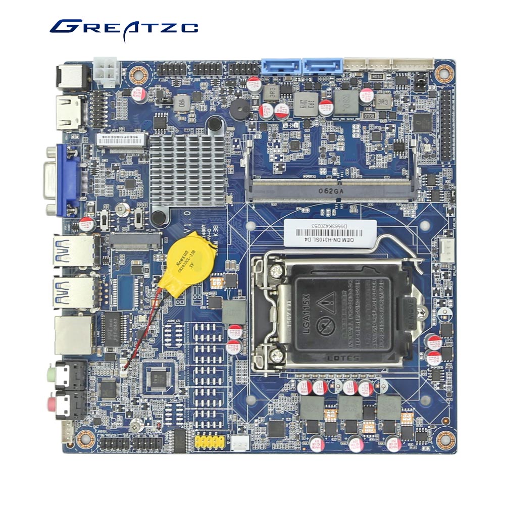 H310C MINI ITX工控91免费版黄色下载一体机91免费版黄色下载带LVDS M.2硬盘口桌面式CPU